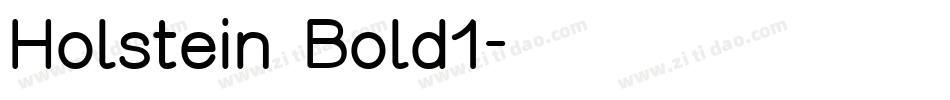 Holstein Bold1字体转换